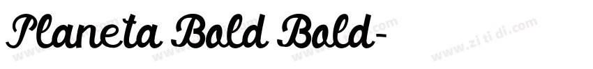 Planeta Bold Bold字体转换